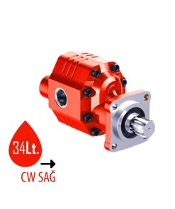 34 Lt. Sağa Dönüşlü Lawbed Dişli Pompa İSO